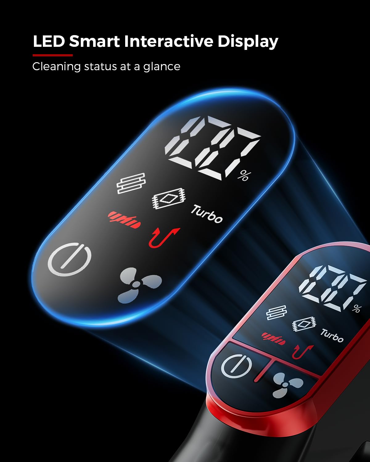 VACTechPro Ultra Cordless Vacuum Cleaner, 48KPA/550W/70min Stick Vacuum with 1.5L Dustbin, Wall-mounted Charging/Removable Battery, Anti-Tangled Handheld Vacuum for Hard Floors Carpet Car Pet Hair