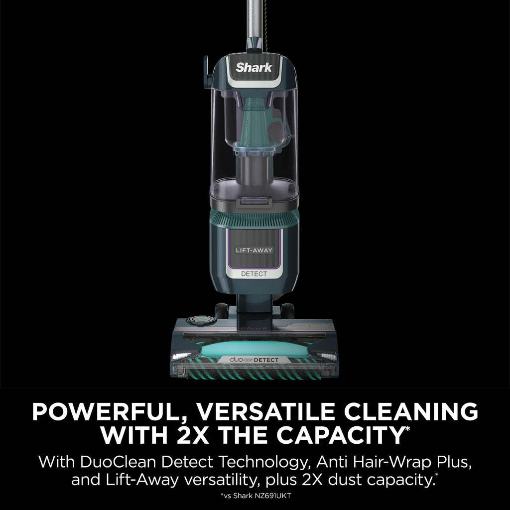 Shark Detect XL Corded Upright Vacuum Cleaner, Ultra-Powerful Pet Hair Pick-Up, DuoClean Detect, Direction Detect, Anti-Allergen, 2.5l XL Dust Cup, Lift-Away Technology, 8m Cord LA791UKT
