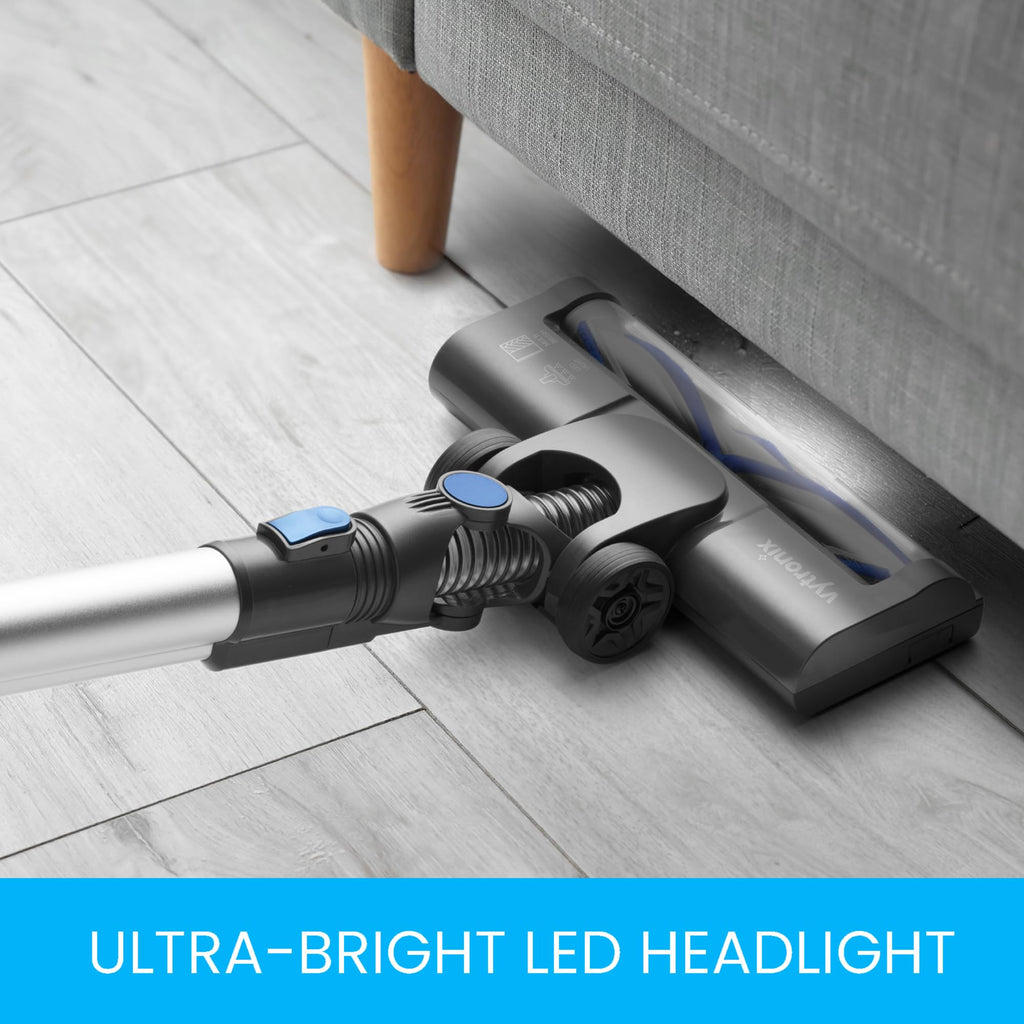 VYTRONIX 3-in-1 Cordless Vacuum Cleaner 22.2V | Powerful & Lightweight | 40 Minute Run Time | Rechargeable Lithium-Ion Battery | Great for Pet Hair Carpets & Hard Floors | Upright Handheld Stick