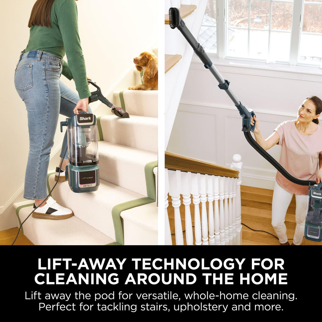 Shark Detect XL Corded Upright Vacuum Cleaner, Ultra-Powerful Pet Hair Pick-Up, DuoClean Detect, Direction Detect, Anti-Allergen, 2.5l XL Dust Cup, Lift-Away Technology, 8m Cord LA791UKT